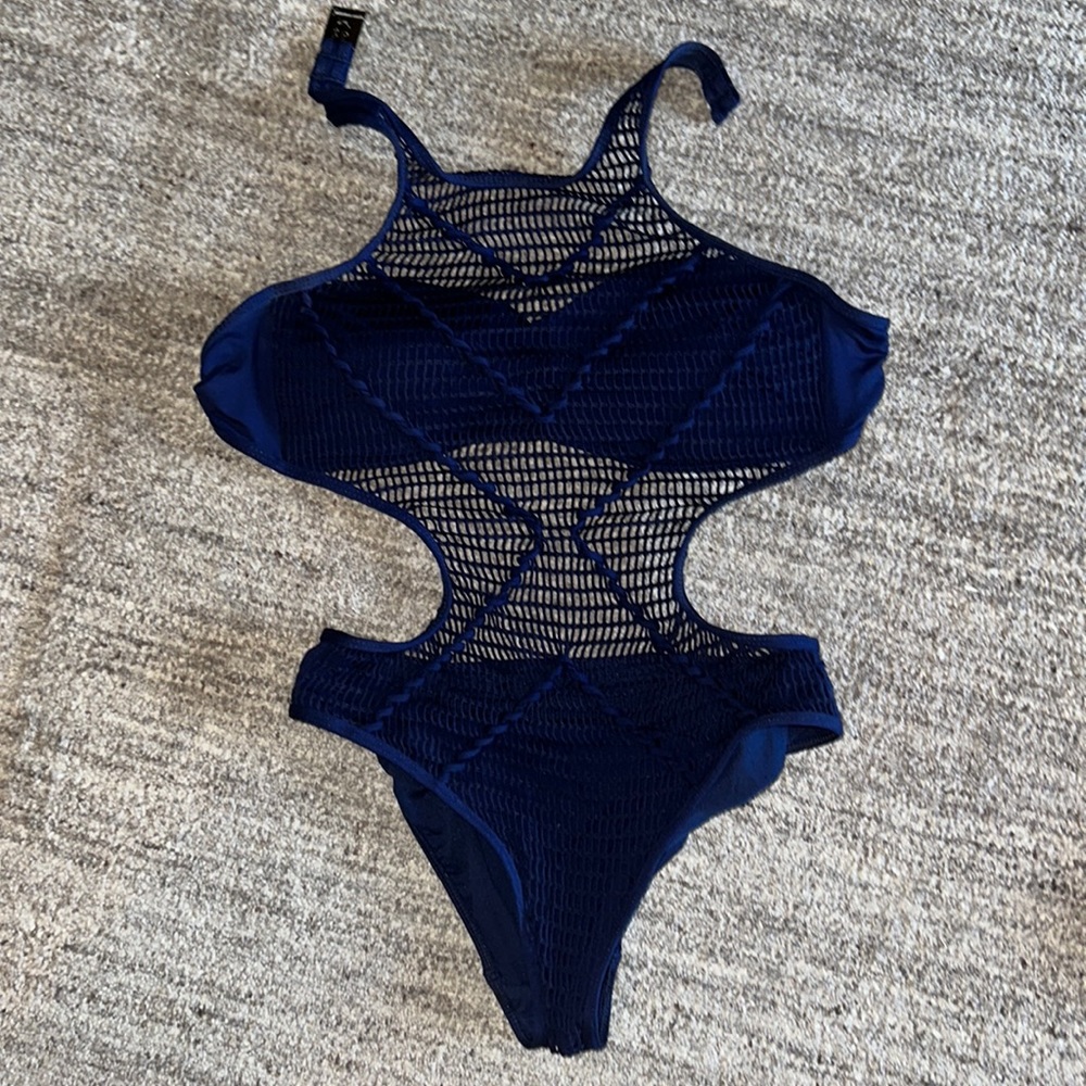 NAVY BLUE KENNETH COLE ONE PIECE